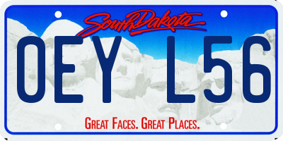 SD license plate 0EYL56