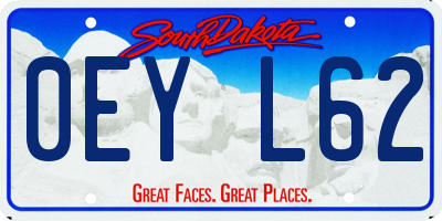 SD license plate 0EYL62
