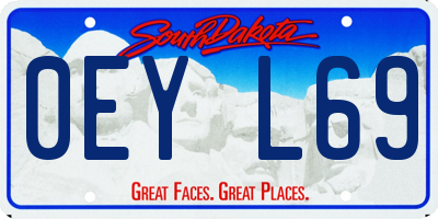 SD license plate 0EYL69