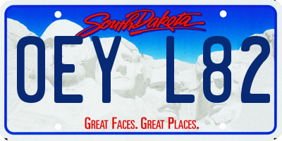 SD license plate 0EYL82