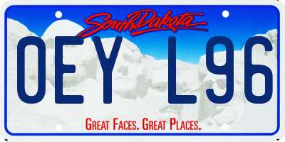 SD license plate 0EYL96