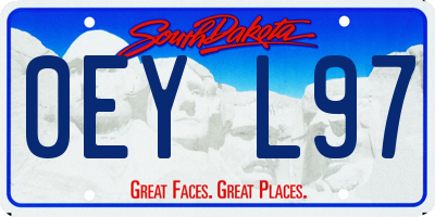 SD license plate 0EYL97