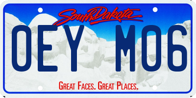 SD license plate 0EYM06