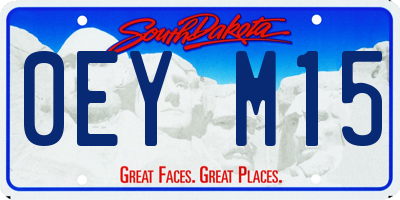 SD license plate 0EYM15