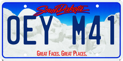 SD license plate 0EYM41