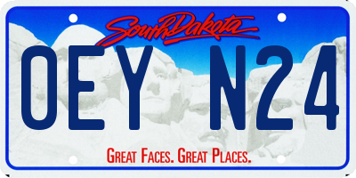 SD license plate 0EYN24