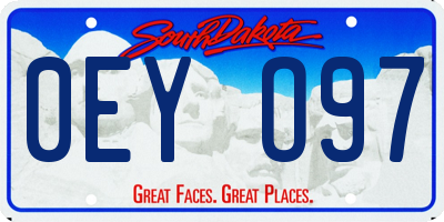 SD license plate 0EYO97