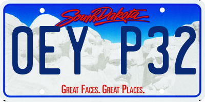 SD license plate 0EYP32