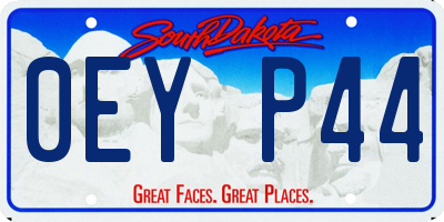 SD license plate 0EYP44