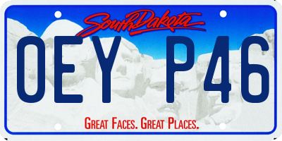 SD license plate 0EYP46