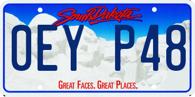 SD license plate 0EYP48