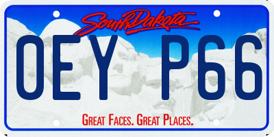 SD license plate 0EYP66