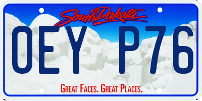 SD license plate 0EYP76