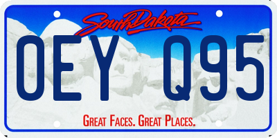SD license plate 0EYQ95
