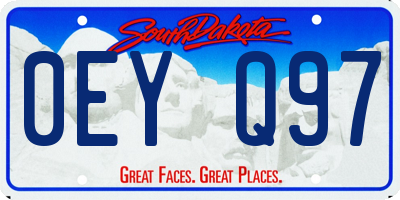 SD license plate 0EYQ97