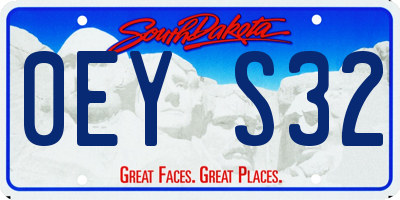 SD license plate 0EYS32