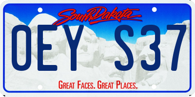 SD license plate 0EYS37