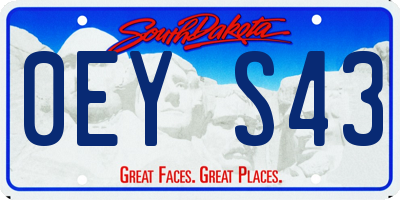 SD license plate 0EYS43