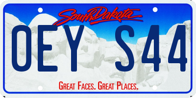 SD license plate 0EYS44
