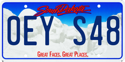 SD license plate 0EYS48