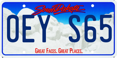 SD license plate 0EYS65