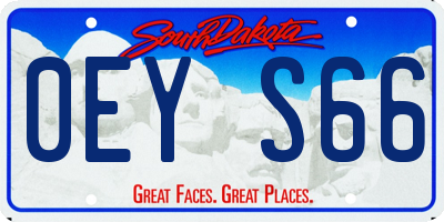 SD license plate 0EYS66