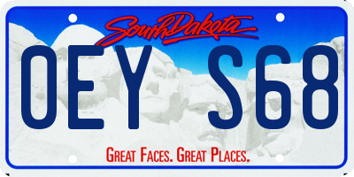SD license plate 0EYS68