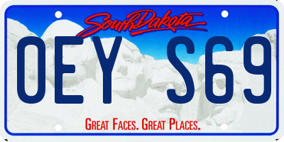 SD license plate 0EYS69
