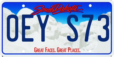 SD license plate 0EYS73
