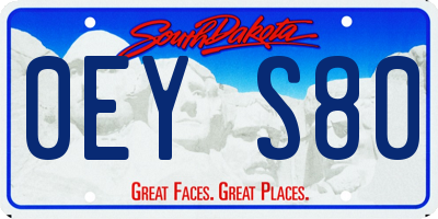 SD license plate 0EYS80