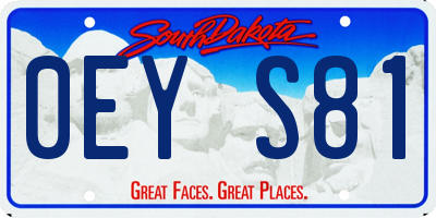 SD license plate 0EYS81