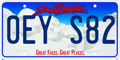 SD license plate 0EYS82