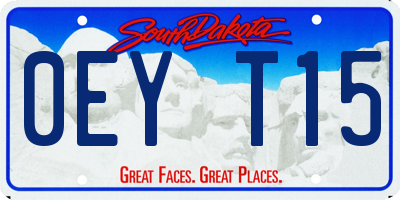 SD license plate 0EYT15