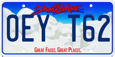 SD license plate 0EYT62