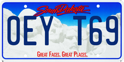 SD license plate 0EYT69
