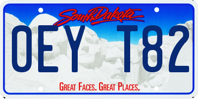 SD license plate 0EYT82