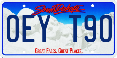 SD license plate 0EYT90