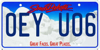 SD license plate 0EYU06