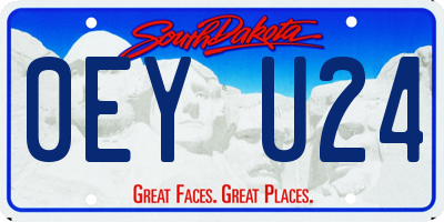 SD license plate 0EYU24