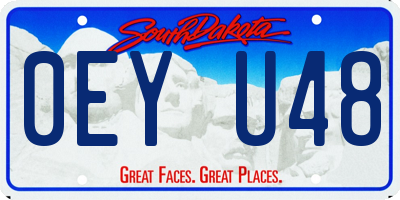 SD license plate 0EYU48