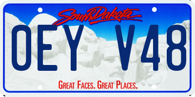 SD license plate 0EYV48