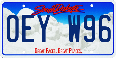 SD license plate 0EYW96