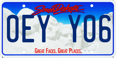 SD license plate 0EYY06