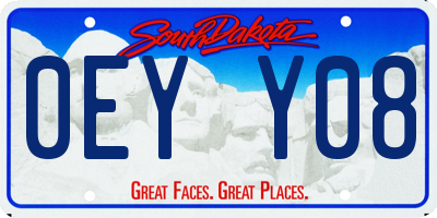 SD license plate 0EYY08