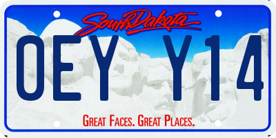 SD license plate 0EYY14