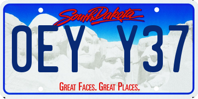 SD license plate 0EYY37