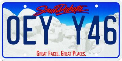 SD license plate 0EYY46