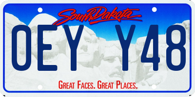 SD license plate 0EYY48