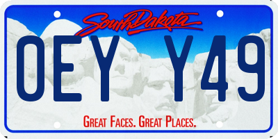 SD license plate 0EYY49