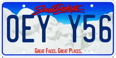 SD license plate 0EYY56